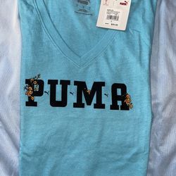 Woman’s Puma Tee/blue/size Lg /8.00    for Pick Up