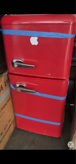 Mini Vintage Refrigerator
