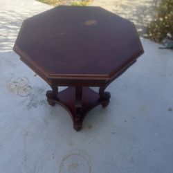 Bombay Company Octagon Accent Table with Drawer Imperfections. Used in good condition with some cosmetic blemishes. These blemishes are in the form of