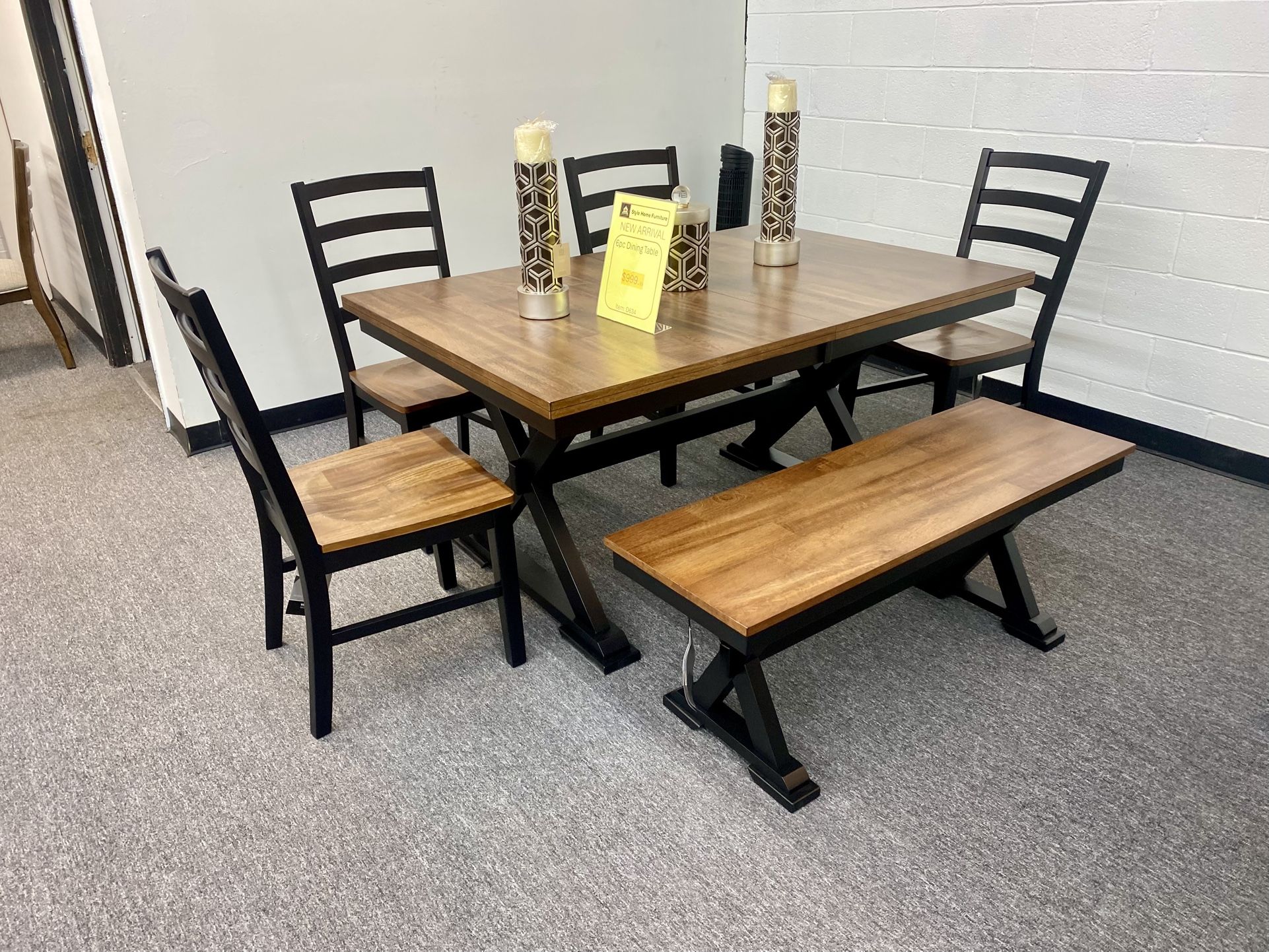 6 Pc Dinning Table Set $999