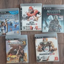 PlayStation 3 PS3 Video Game Lot Of 5 Pre-owned~EX