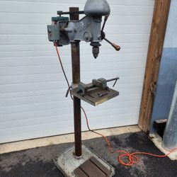 Vintage Buffalo 15" Floor Model Drill Press 1/3 HP, 115v with Wilton vise