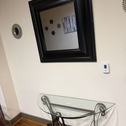Table and mirror