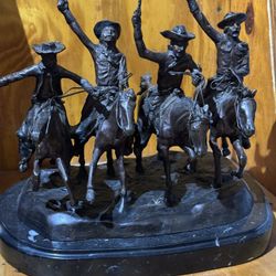 Art Sculpture   By Frederic Remington (1(contact info removed)),           "Coming Through the Rye"