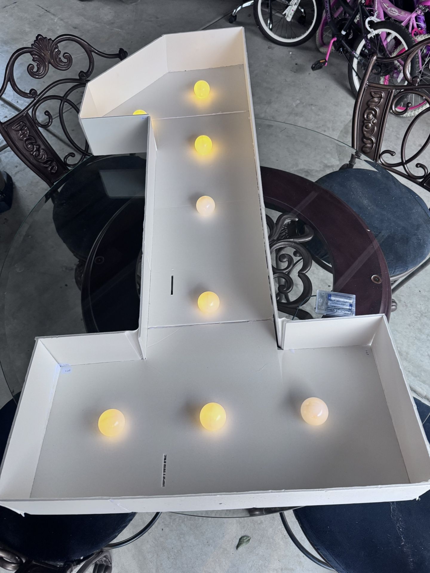 Light Up Number 1 4ft Tall