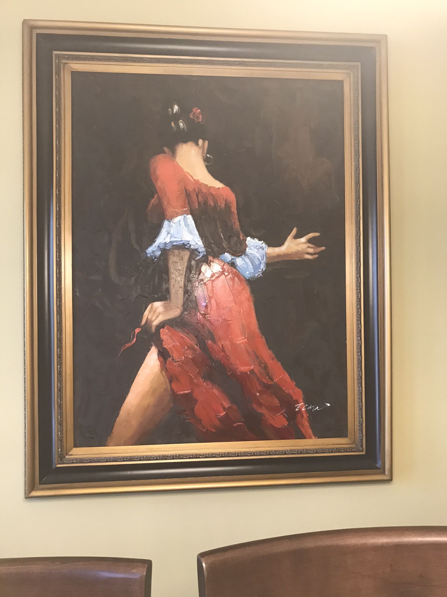Painting- Woman in red