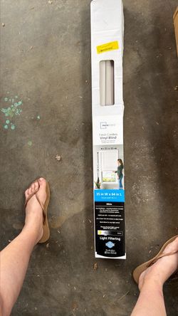 Mainstays 1-Inch Cordless Vinyl Blind 35x64