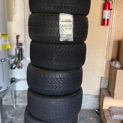6 Winter Tires – Toyota Supra Fitment – Excellent Tread – 19” Performance Winter Set