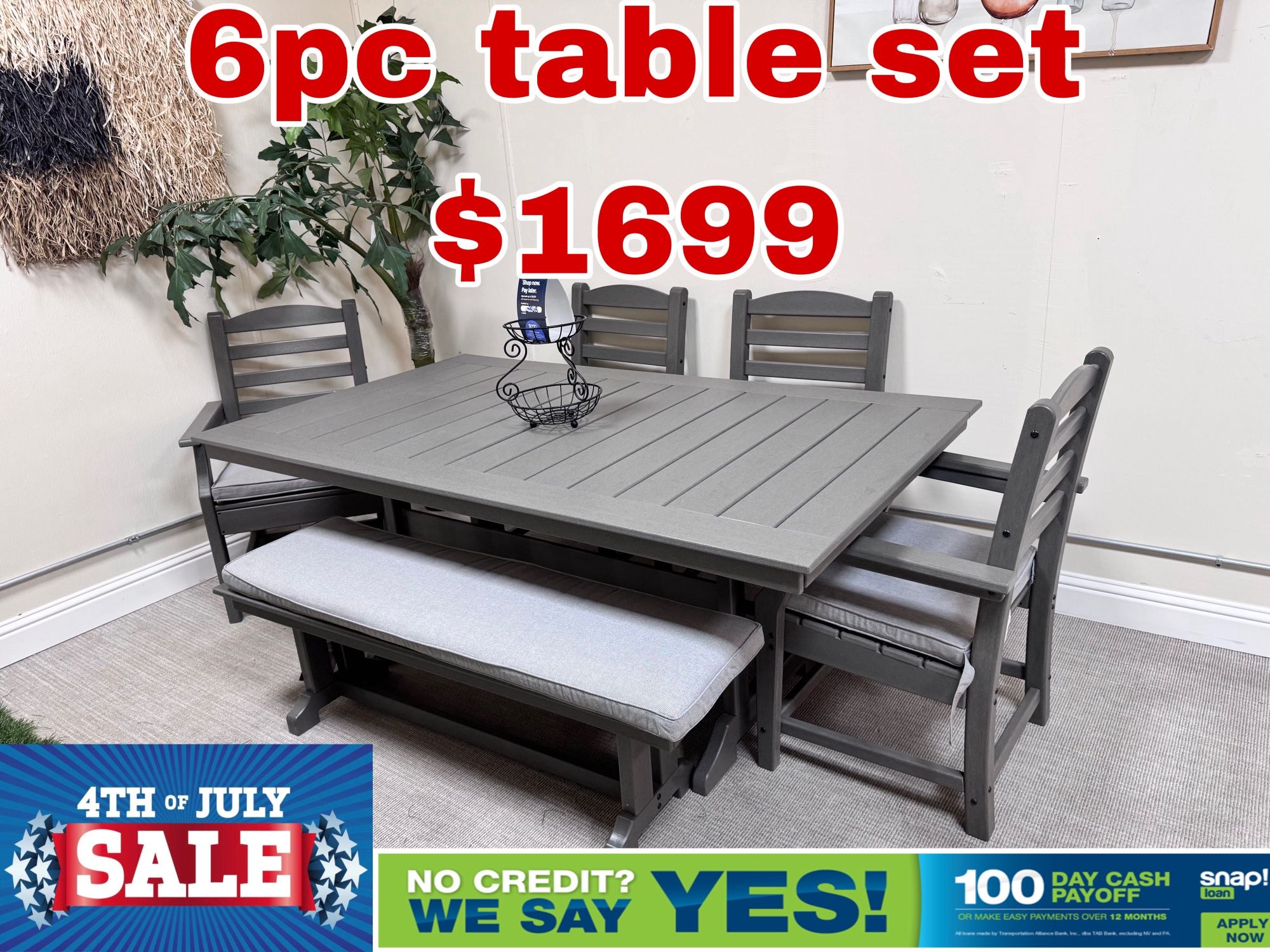 6 Pc Dining Set