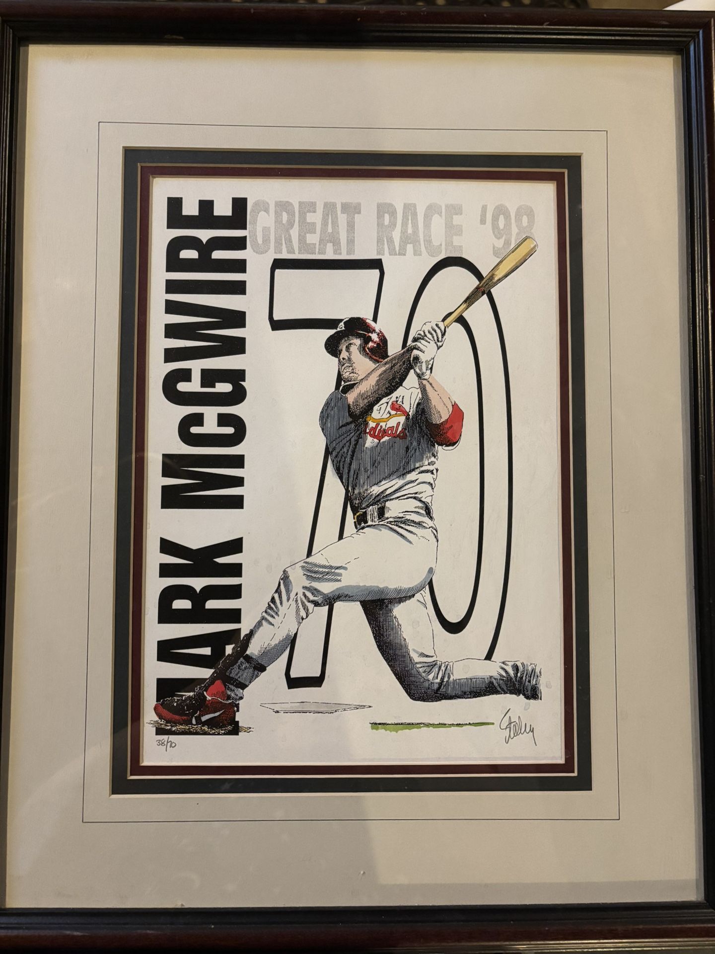 Mark McGwire Great Race ‘98 Watercolor