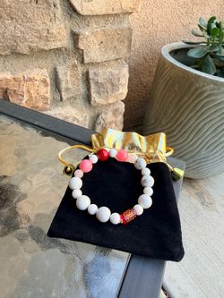 Beaded Stretch Bracelet with Mixed Stone Beads