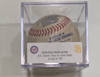 Juan Soto Game-Used Baseball 8/20/2022 * Debut Season w/ San Diego Padres * MLB Authenticated