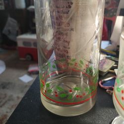 Arby's Christmas glassware 