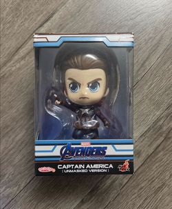 Hot Toys Cosbaby Captain America Unmasked Endgame Figure