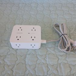 Surge Protector Power Strip, HANYCONY 8 Wide Outlets with 4 USB Charging Ports