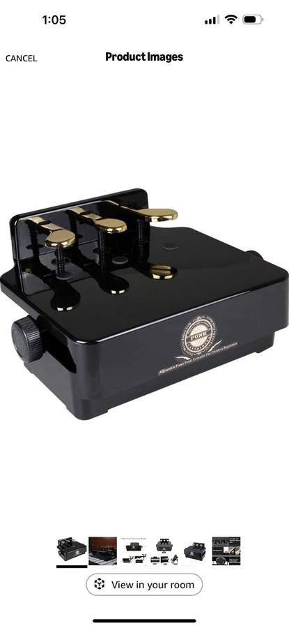 Adjusted Piano Foot Pedal Extender for Kids – 3 Pedal Design (Black)