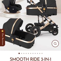 Baby Stroller 3 In 1 