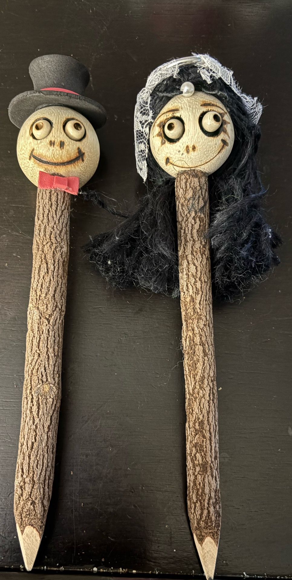 Two Zombie Bark Pencils