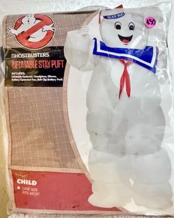 Costume- Inflatable Ghostbusters “Stay Puft Marshmallow” Child One Size Fit Most
