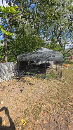 Large Outdoor Dog Kennel with Cover