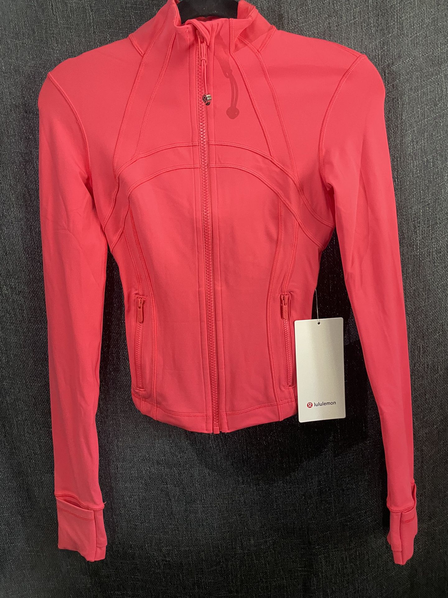 Size 0 Lululemon Pink Define Cropped Jacket Nulu