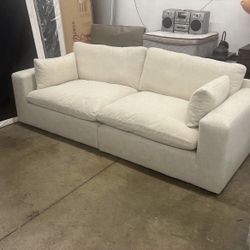 Super Plush Feather Cloud 100” Sofa Couch
