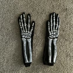 Halloween Skeleton Gloves (Used Once)
