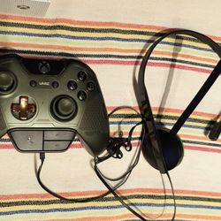 Xbox Controller and Headset