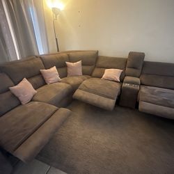 Walker Furniture Electric Recliner Couch