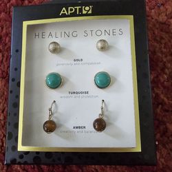 $10.  Healing Stones earrings by 
Apt. 9 (Kohl's)