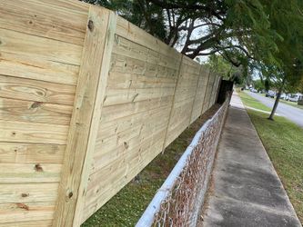 Horizontal Wooden Fence