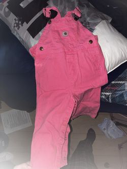 18m carhartt pink overalls