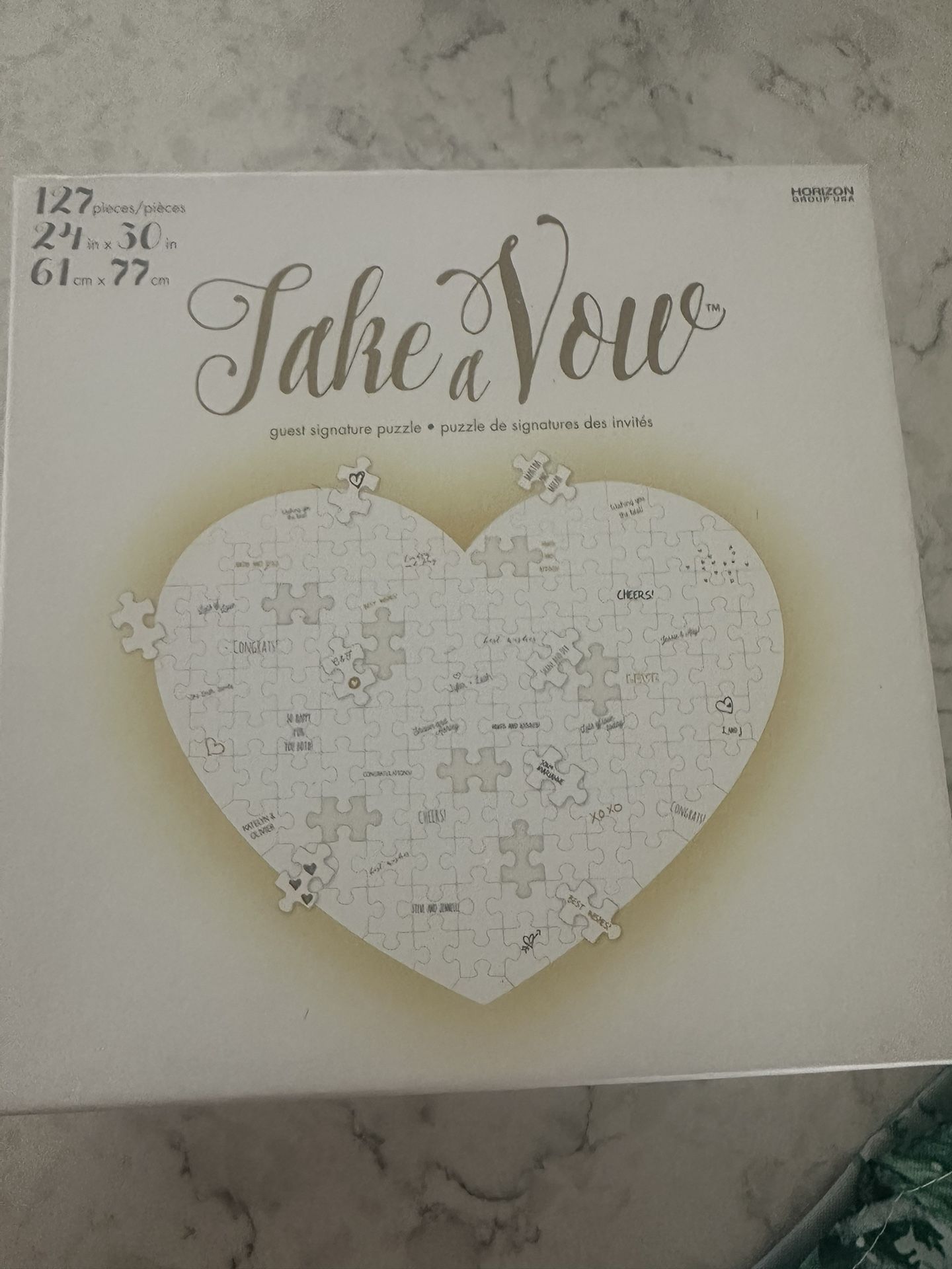 Take A Vow Guest Signature Puzzle