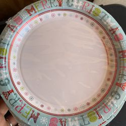 Christmas paper Plates