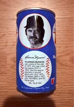 THURMAN MUNSON 1977 RC COLA Opened Can in NM/MT condition - Yankees