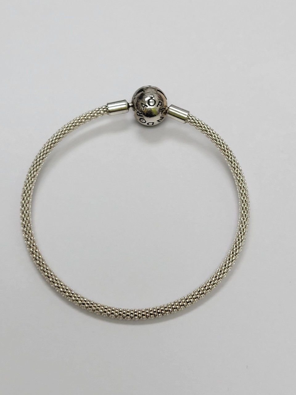 Pandora Moments Mesh Bracelet - Sterling Silver Charm Bracelet for Women - Compatible Moments Charms