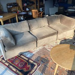 Milo Baughman Sofa Cube Sectional Thayer Coggin Mid Century Modern Post Modern Deluxe Vintage