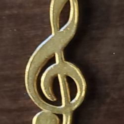 James Avery 14K Gold Vintage Retired Trebble Cleft Charm 