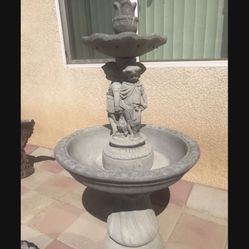 New Water Fountain Made Out Of Cement Perfect Gift 