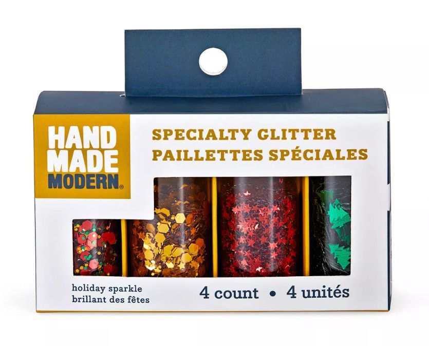 Hand Made Modern Christmas Specialty Glitter Set