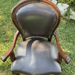 Dark Brown Wooden Chair