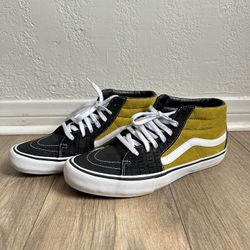 VANS x SUPREME Men's Size 12 Sk8 Pro Mid Corduroy Croc Mustard
