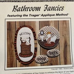 Vtg Bathroom Appliqué Pattern Booklet