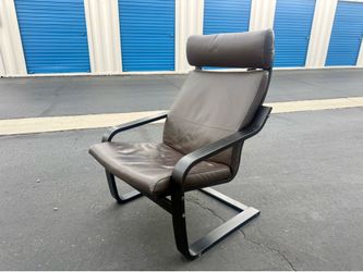 IKEA Poang leather chair