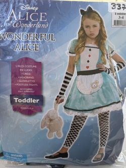 Alice In Wonderland Costume - Toddler 3/4