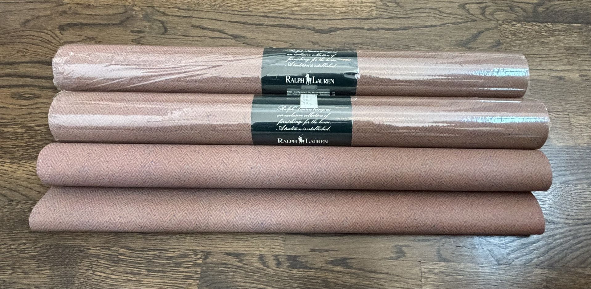 Ralph Lauren Wallpaper 2 New Rolls and ~1/2 Roll - about 160 sq ft.