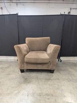 Brown Plush Armchair