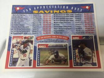 Dodger fan appreciation day promo