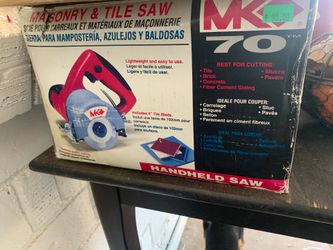 Red Black And Silver Tile Saw Tool