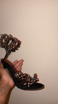 Black Butterfly Heels